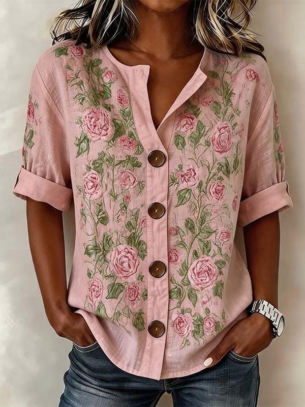 Women'S Casual Printed Top