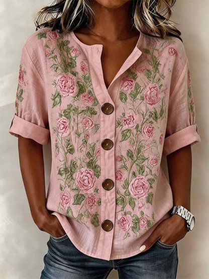 Women'S Casual Printed Top