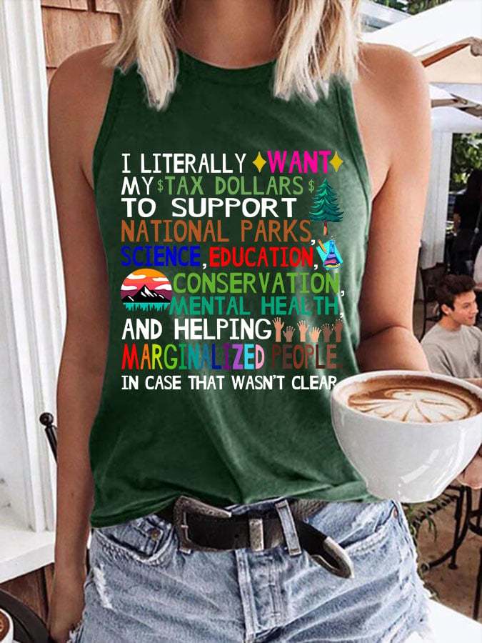 Women's Support National Parks Print Tank Top