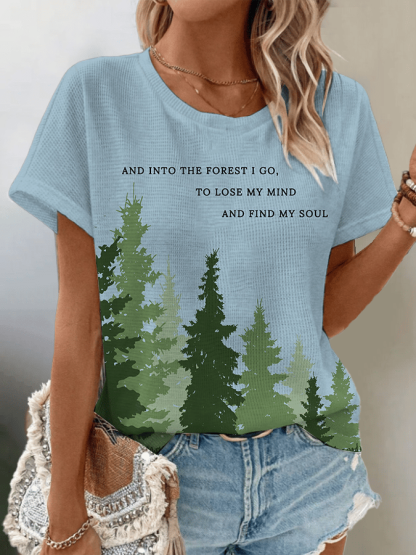 Women's National Park Protection Waffle Crew Neck T-Shirt