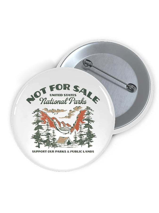 Unisex Protect Our National Parks Print Brooch