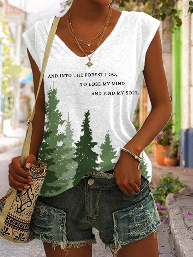 Women's National Park Protection Print Tank Top