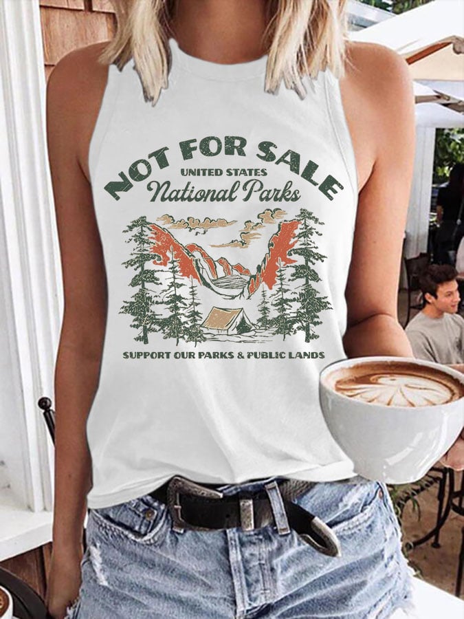 Women's Support National Parks Print Tank Top