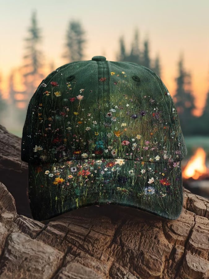 Unisex Forest National Park Wildflower Hat