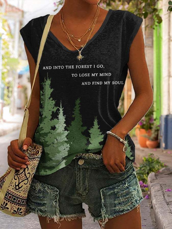 Women's National Park Protection Print Tank Top