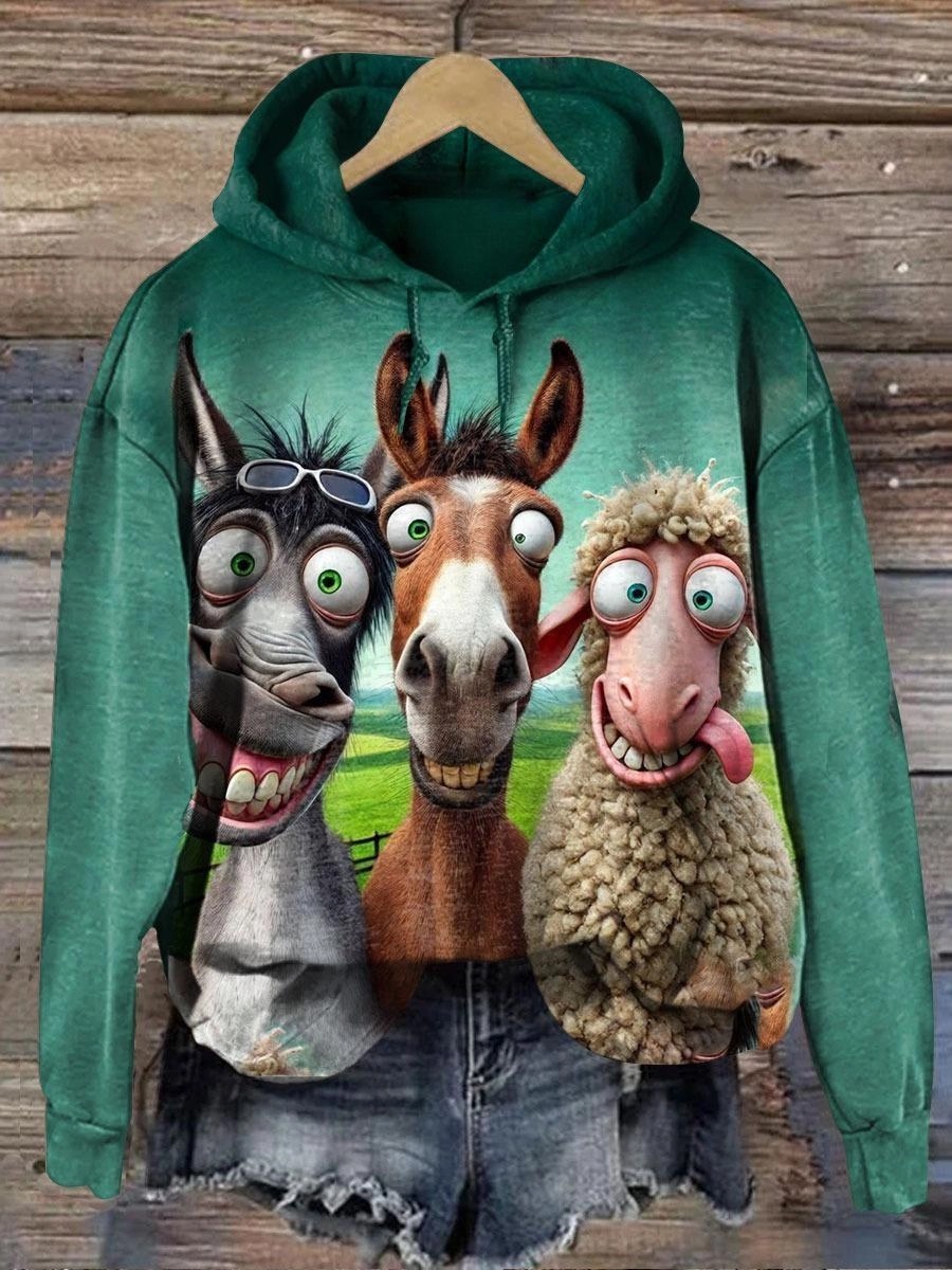 Best Friend Funny Animal Art Print Casaul Short Sleeve T-shirt