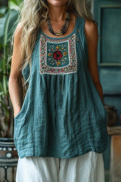 Marigold | Retro Loose Bohemian Top