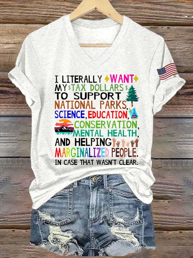 Women's Support Our National Parks Printed T-Shirt