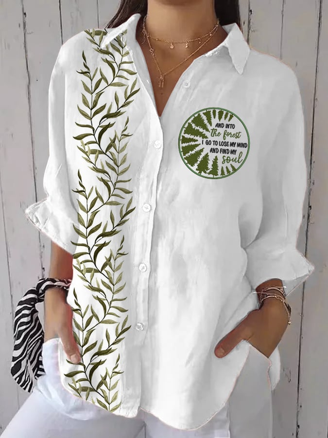 Women's Casual Forest Park Print Shirt