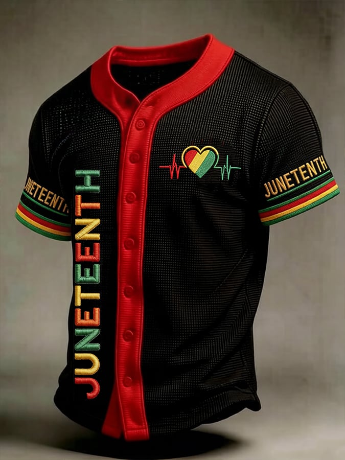 Men's Juneteenth Print Casual Top
