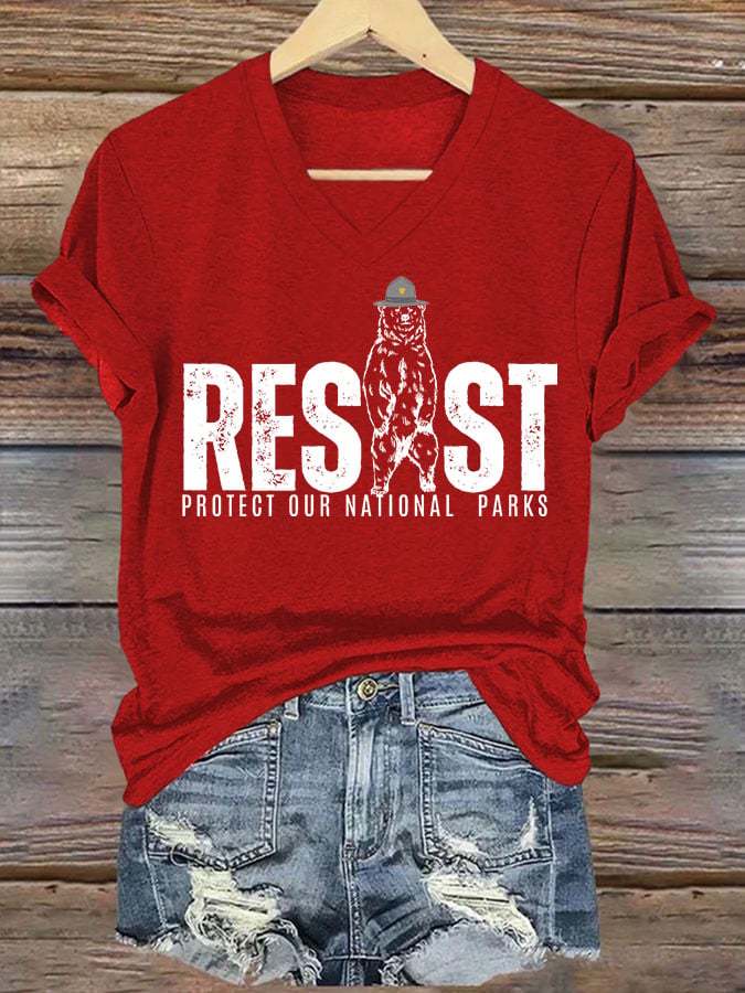 Women's Protect Our National Parks Printed T-Shirt