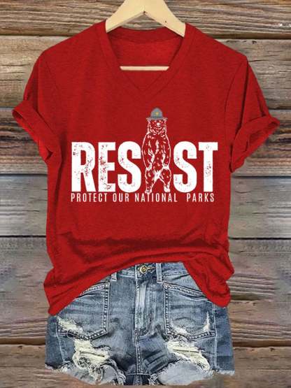 Women's Protect Our National Parks Printed T-Shirt