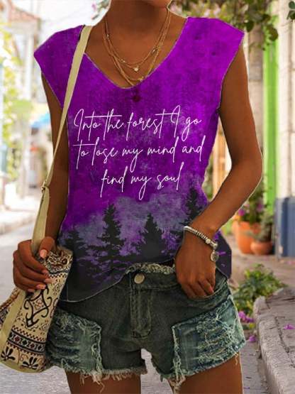 Women's National Park Protection Print Tank Top