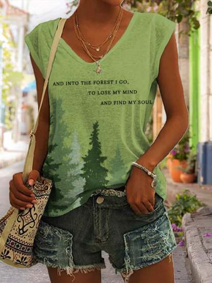 Women's National Park Protection Print Tank Top