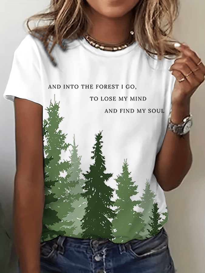 Women's National Park Conservation Print Crew Neck T-Shirt