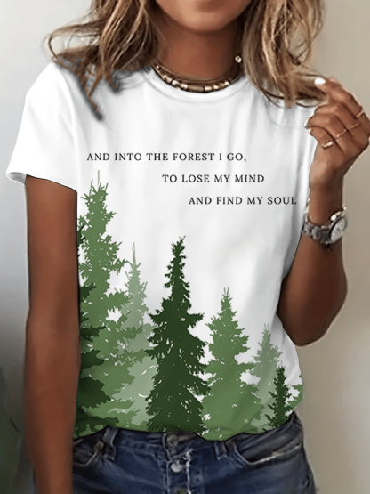 Women's National Park Conservation Print Crew Neck T-Shirt
