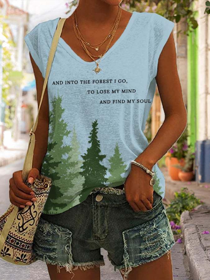 Women's National Park Protection Print Tank Top