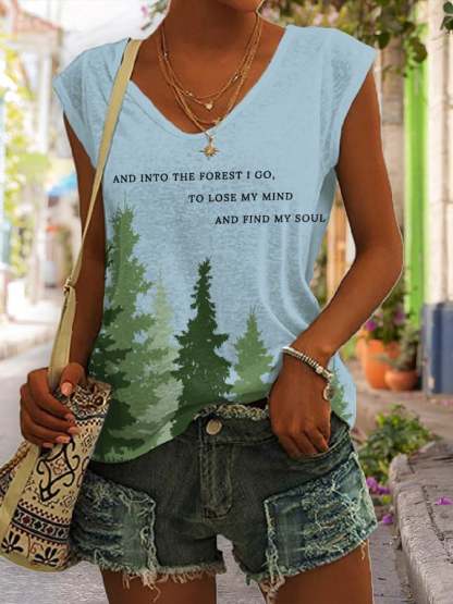 Women's National Park Protection Print Tank Top