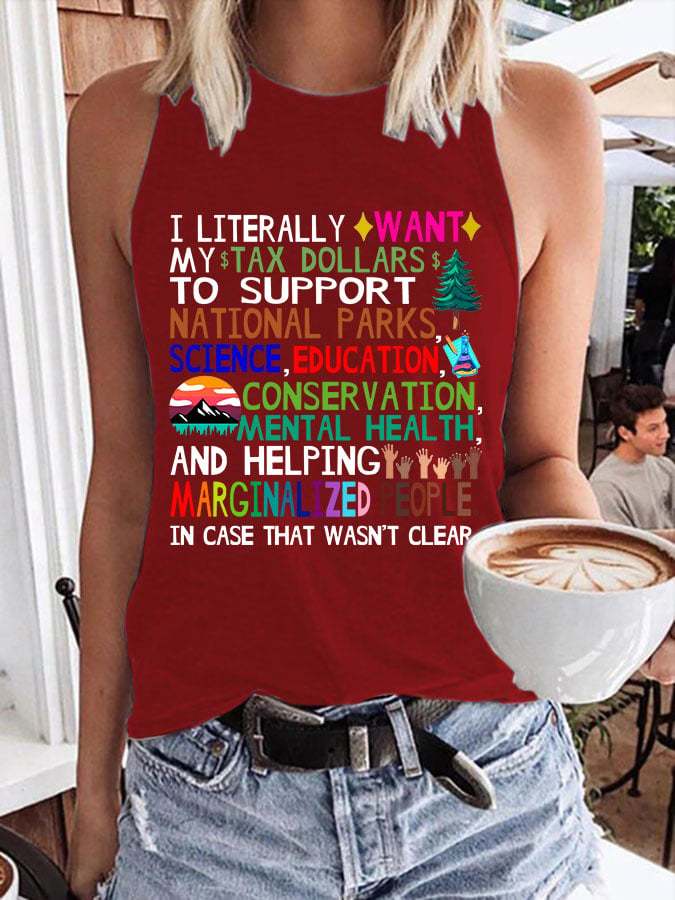 Women's Support National Parks Print Tank Top