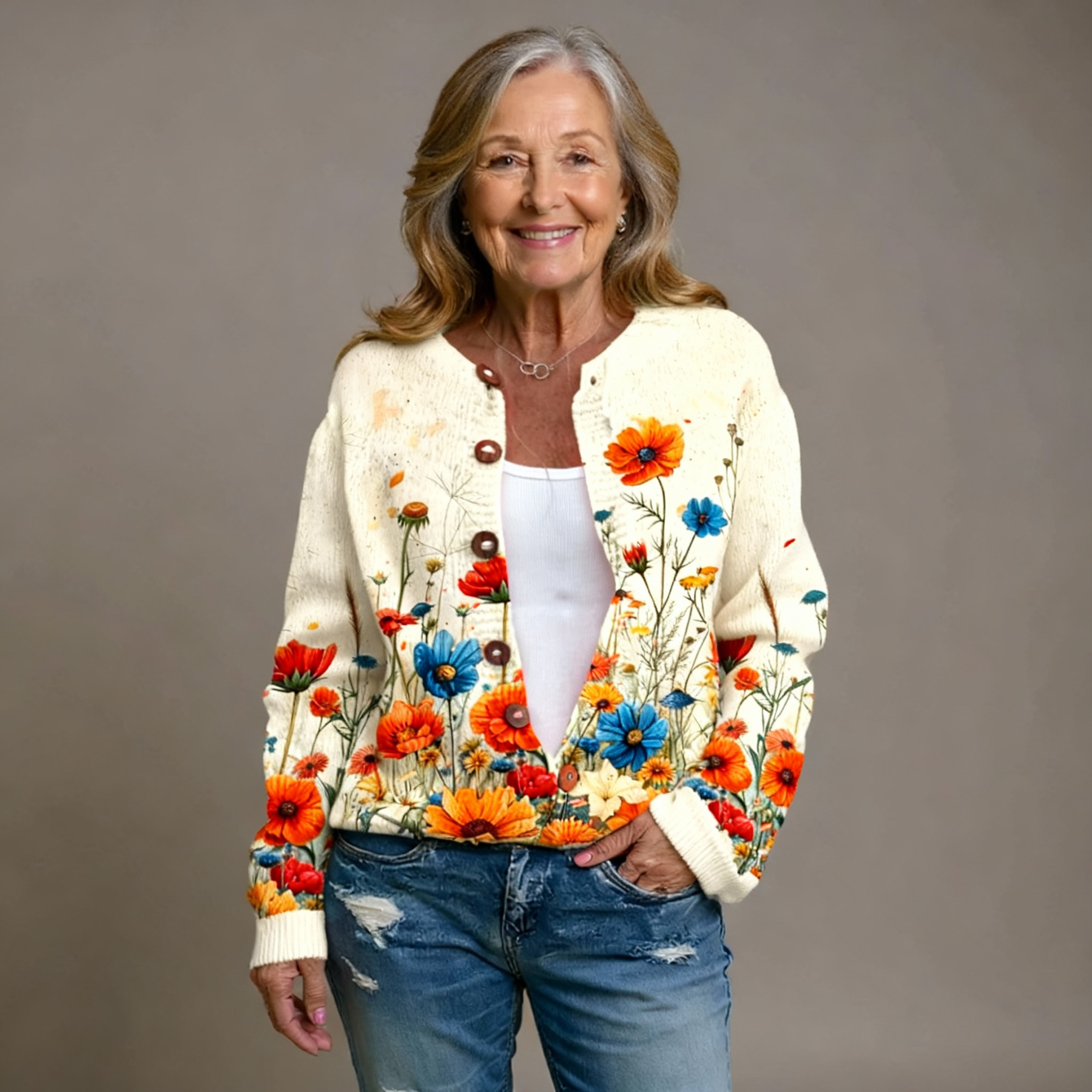 Helena | Vintage Flower Cardigan