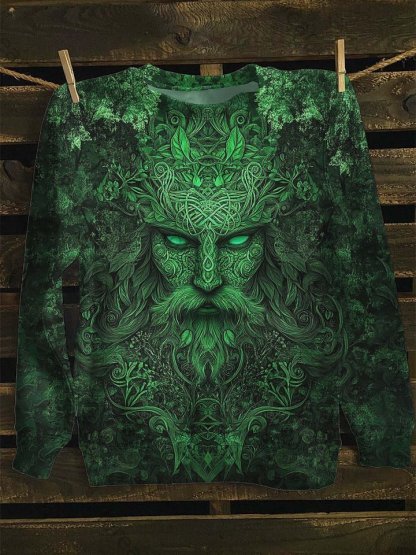 Unisex Mythology Abstract Print Casual T-Shirt