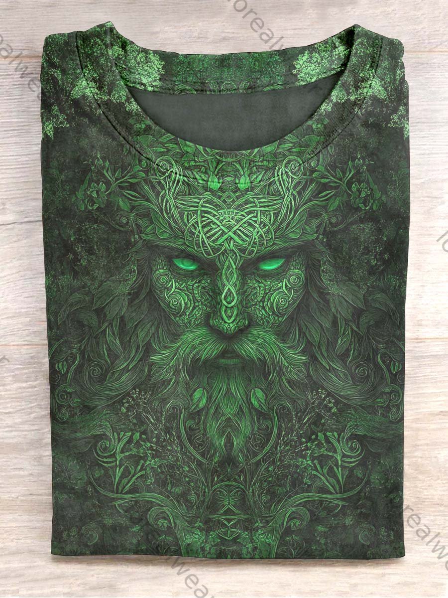 Unisex Mythology Abstract Print Casual T-Shirt