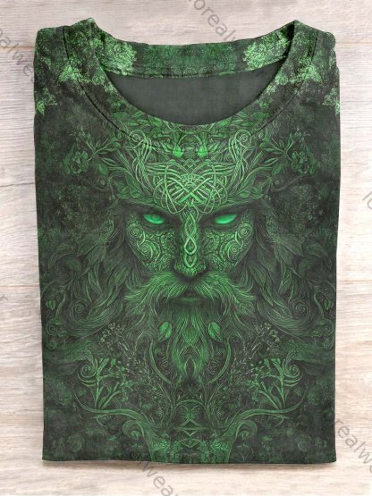 Unisex Mythology Abstract Print Casual T-Shirt