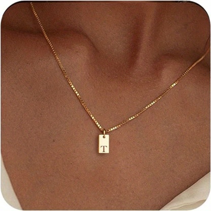 🎁 50% sleva na všechny produkty !🌟Náhrdelník s anglickými iniciálami Náhrdelník ze 14K zlata💫