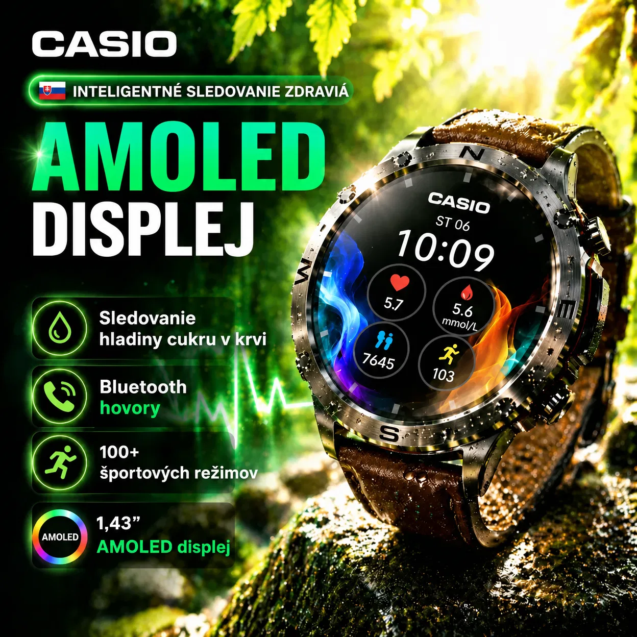 ⌚[Dovezené z Japonska]CASIO Smartwatch Chytré hodinky novej generácie 2026 – kombinujú pokročilé funkcie a komplexné sledovanie 🔥