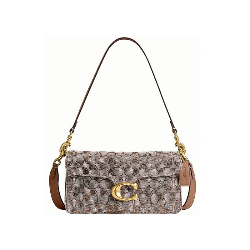 Crystal Signature Jacquard Tabby 26 Shoulder Bag