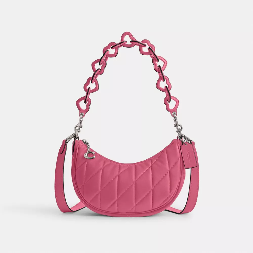Mira Shoulder Bag With Pillow Quilting And Heart Strap