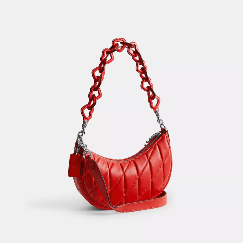 Mira Shoulder Bag With Pillow Quilting And Heart Strap