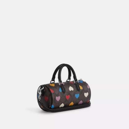 Coathtch  Lacey Crossbody In Signature Canvas With Heart Print