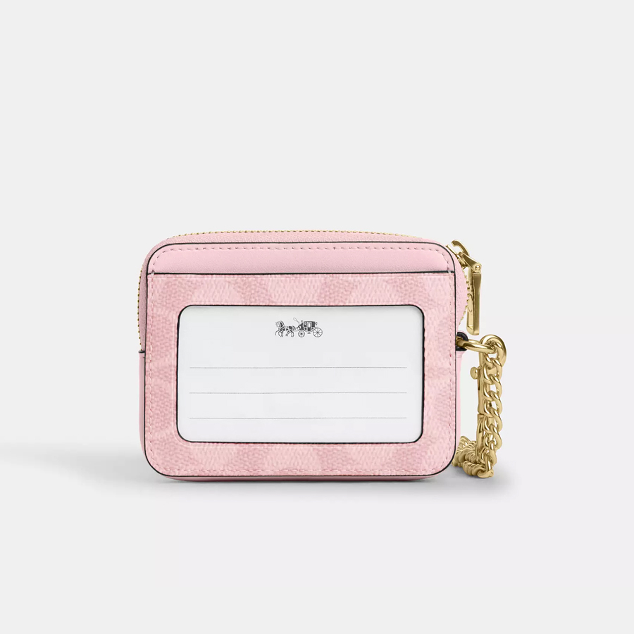 Zip Card Case In Signature Canvas