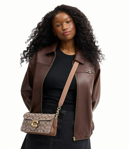 Crystal Signature Jacquard Tabby 26 Shoulder Bag