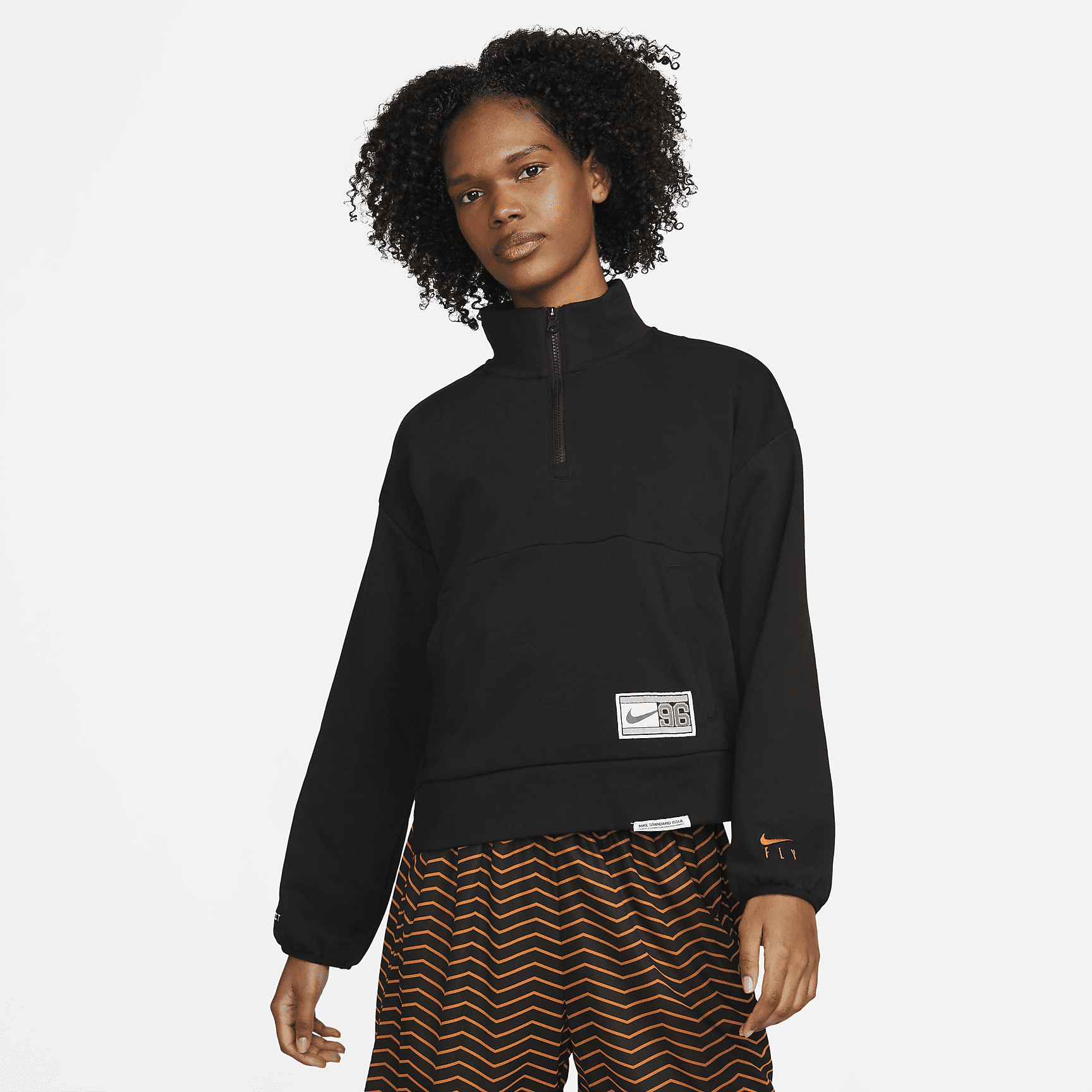 Women's 1/4 Zip Basketball Sweatshirt