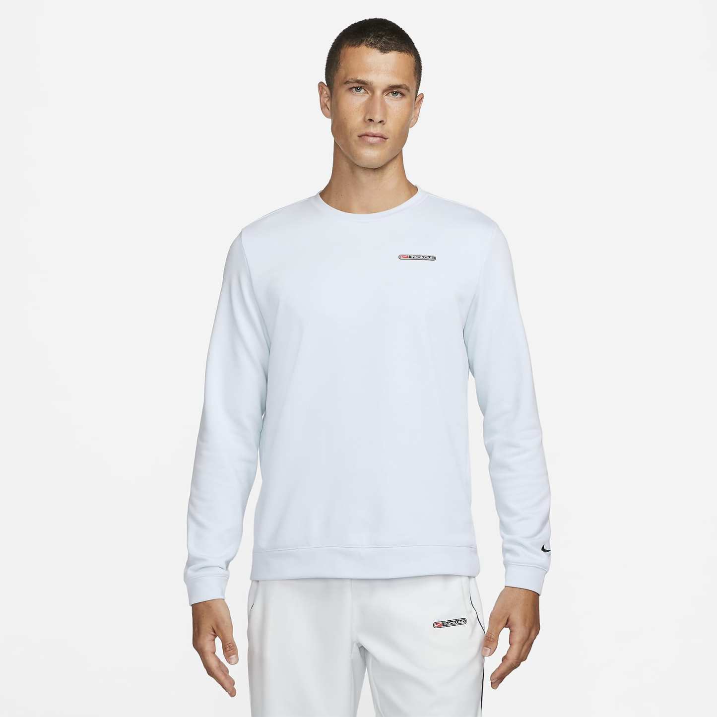 Dri-FIT Track Club - Men's Fleece Long-Sleeve Crew Neck Running Sweatshirt