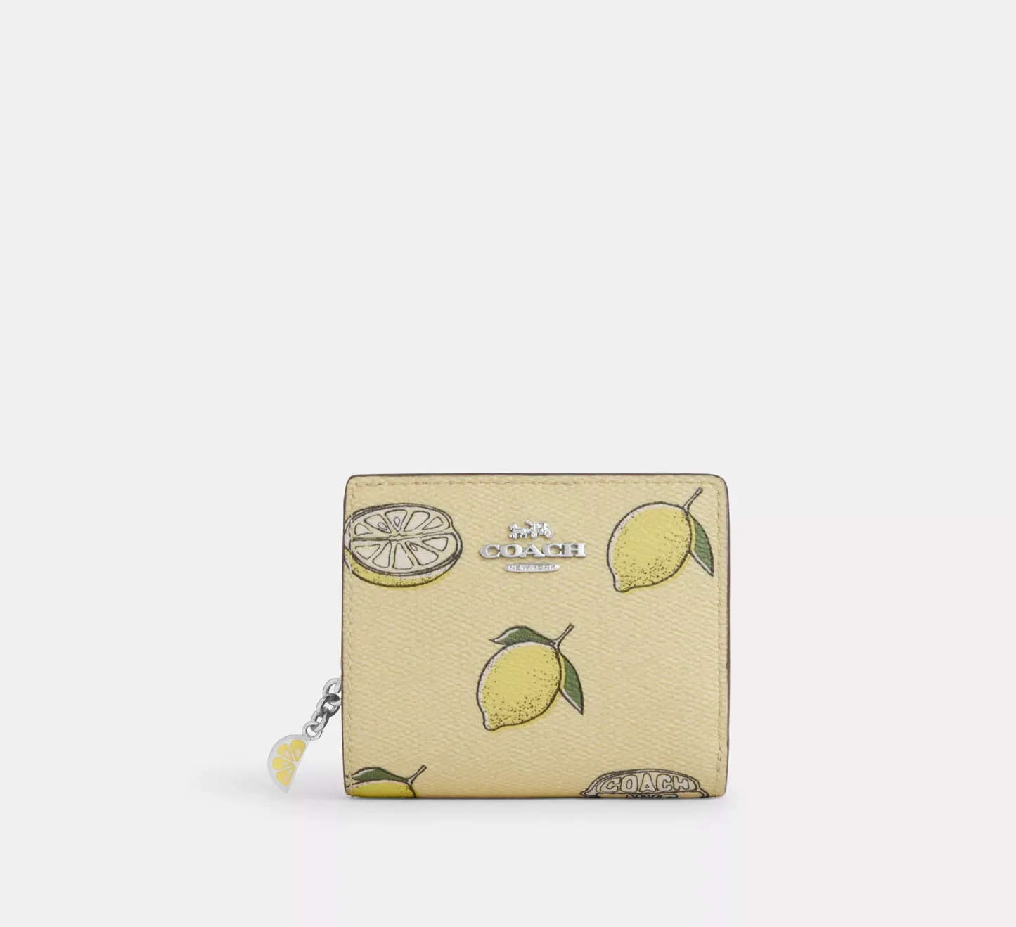 Snap Wallet With Lemon Print