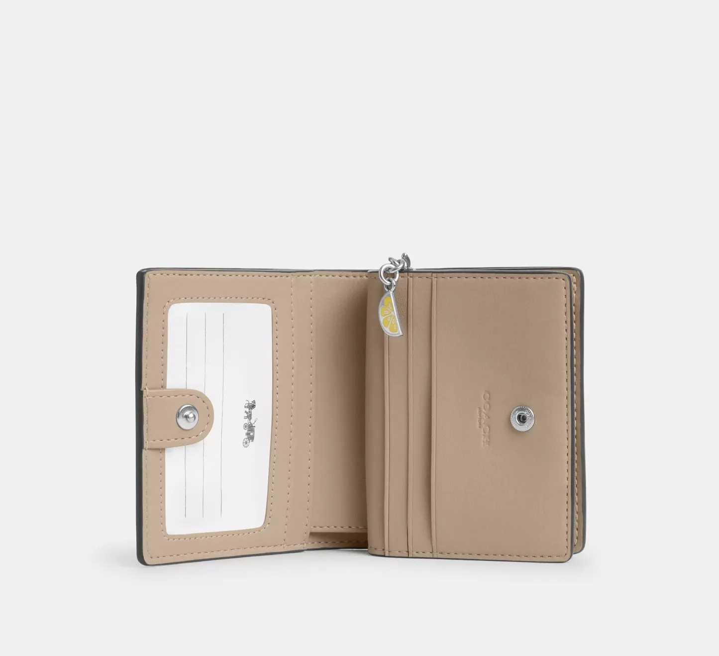 Snap Wallet With Lemon Print