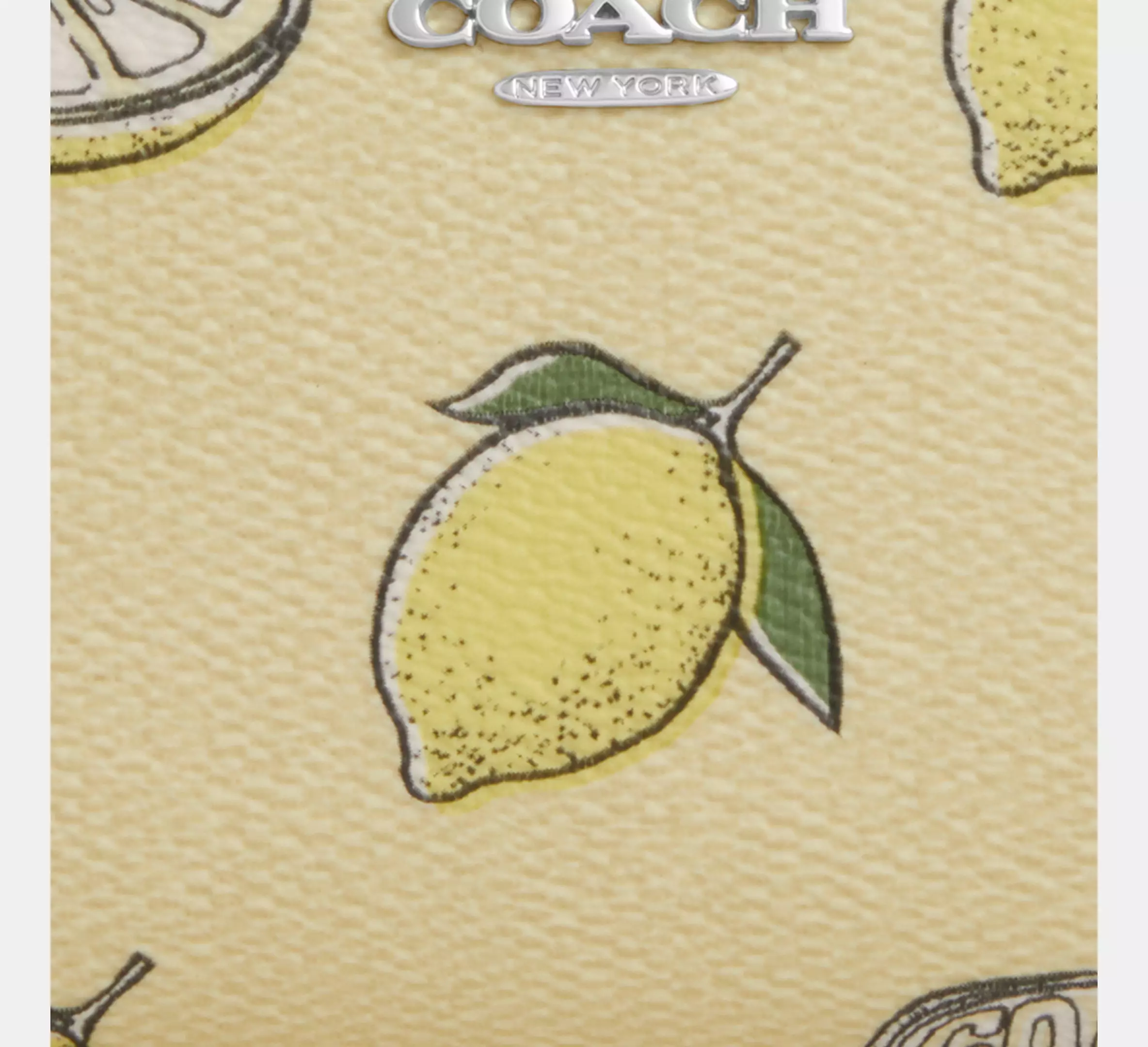 Snap Wallet With Lemon Print