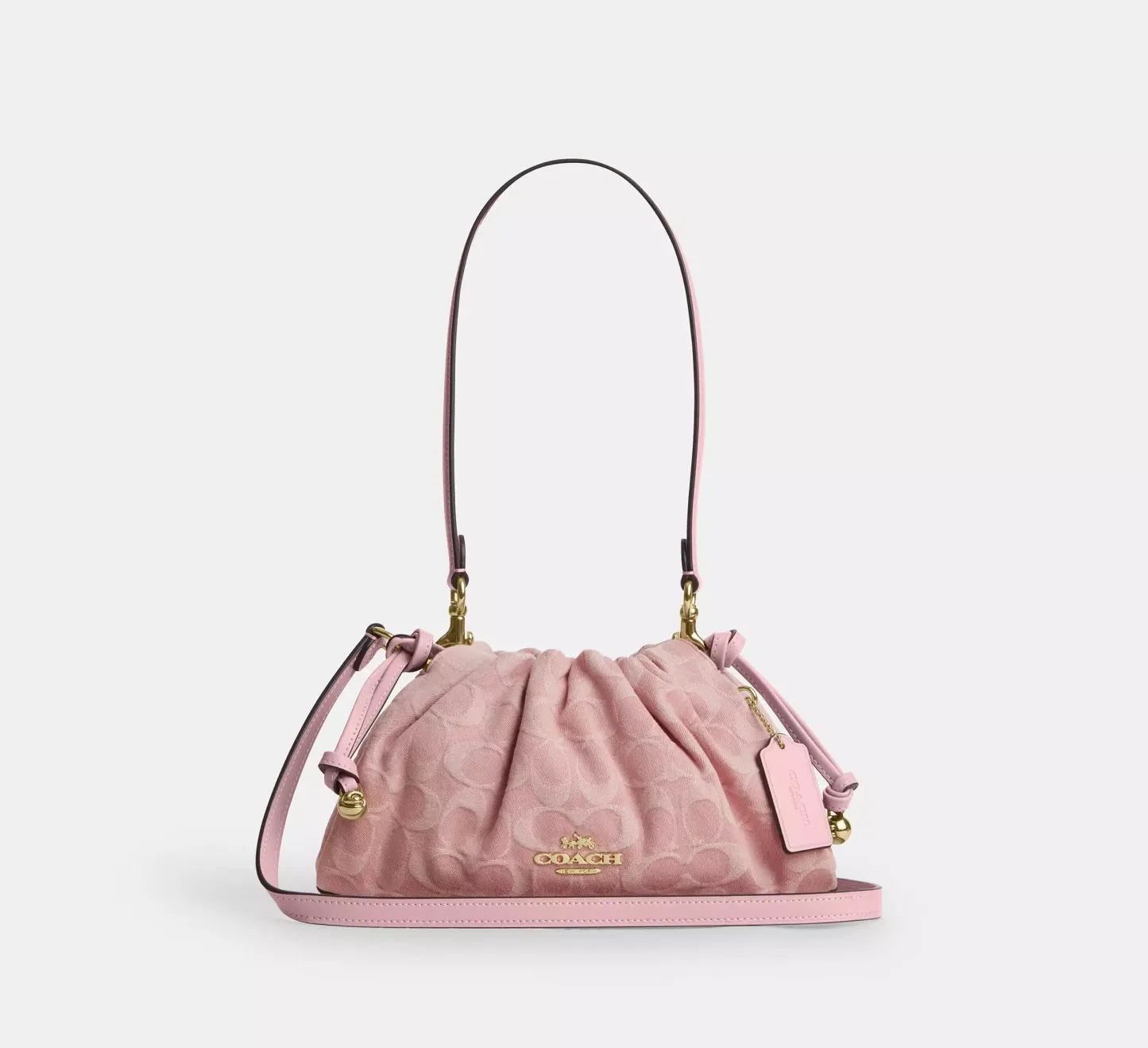 Faye Shoulder Bag In Signature Denim
