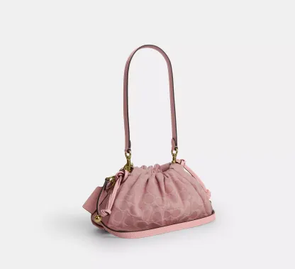 Faye Shoulder Bag In Signature Denim