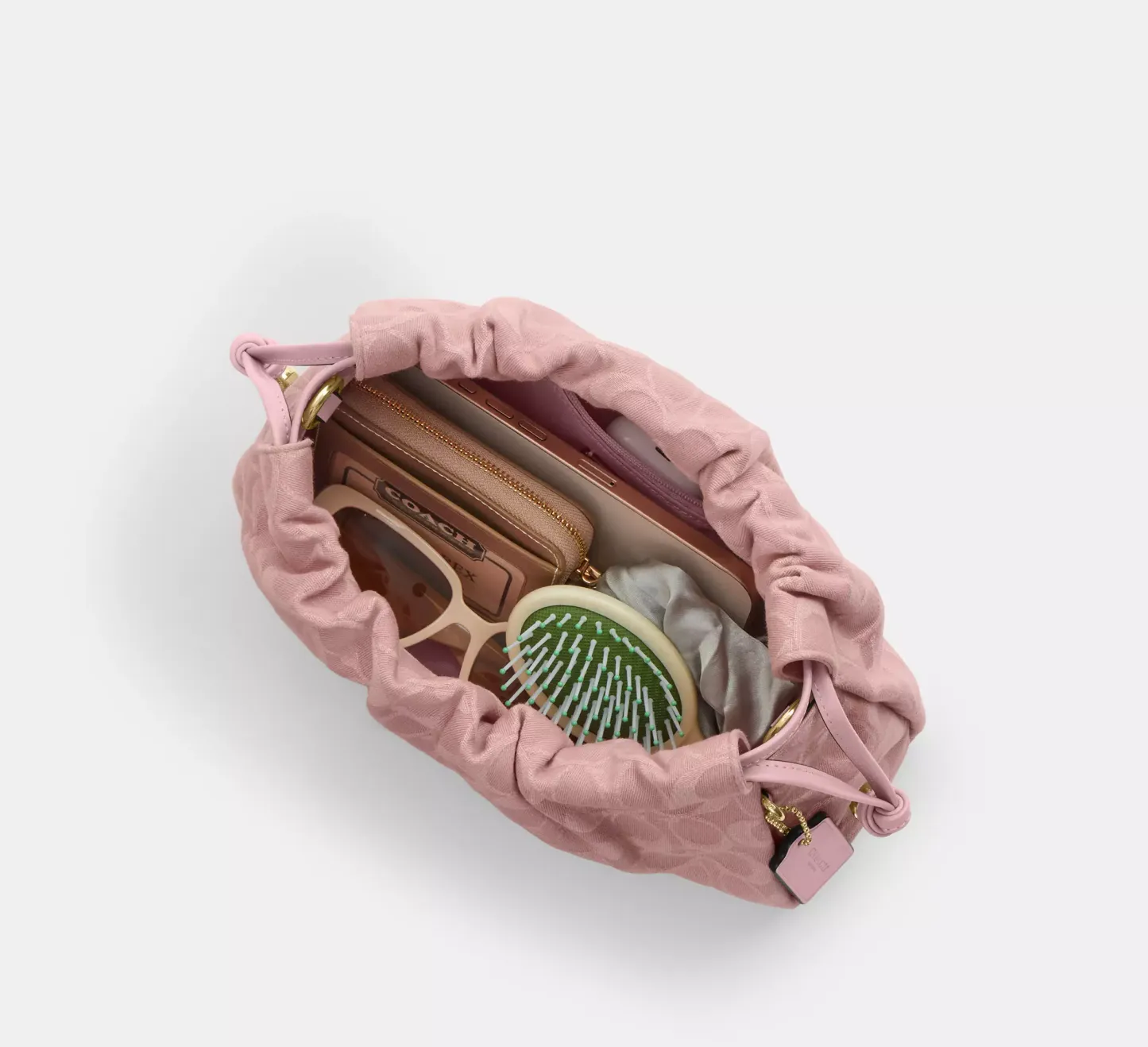 Faye Shoulder Bag In Signature Denim