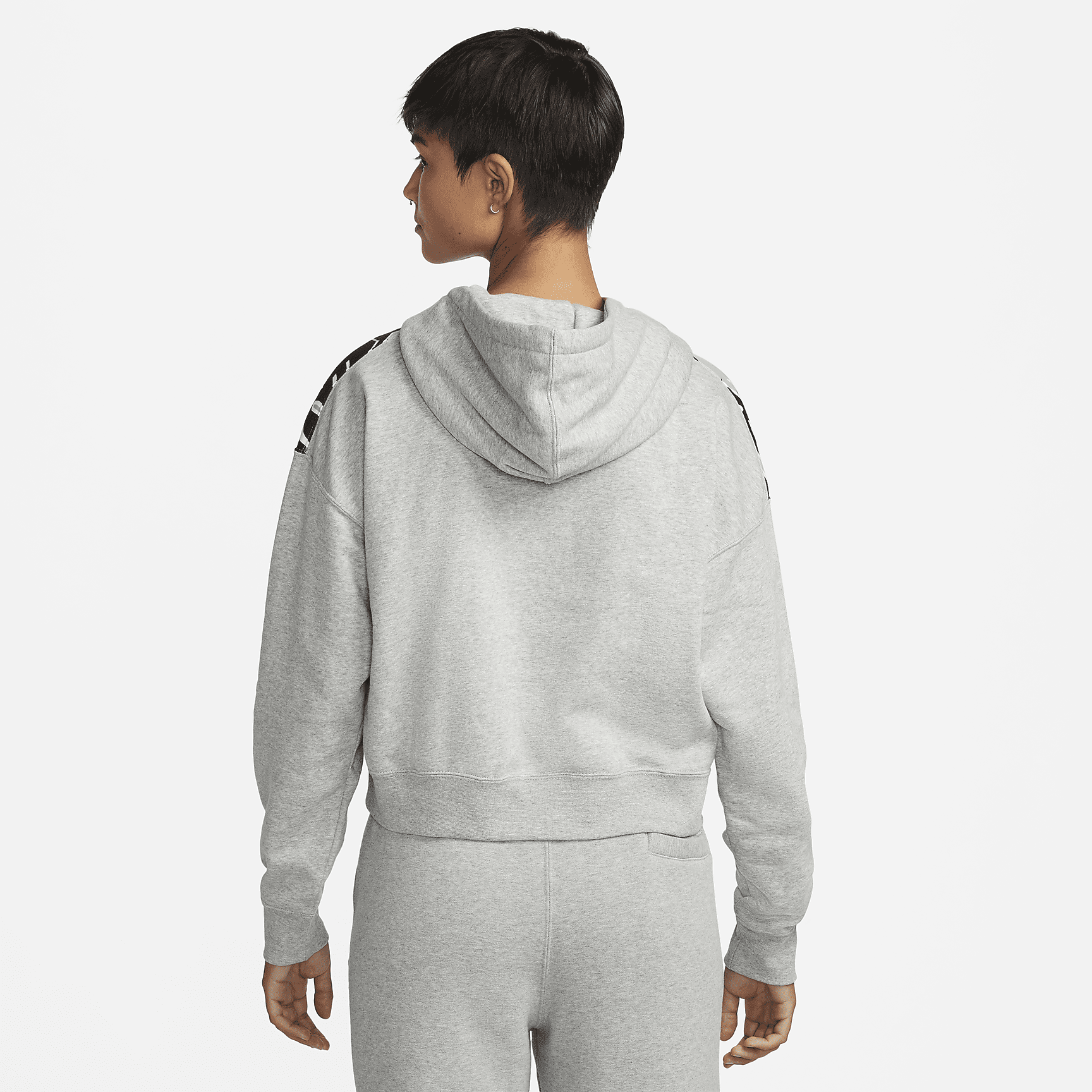 - Women's Fleece Allover Printed Hoodie