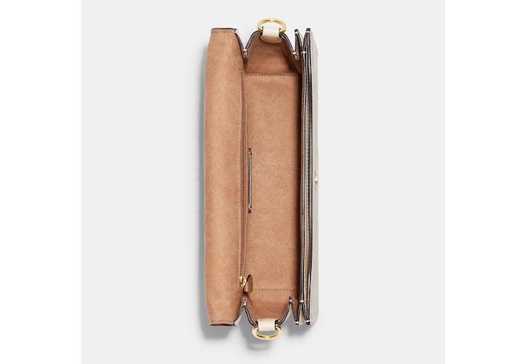 Morgan Shoulder Bag In Blocked Signature Canvas