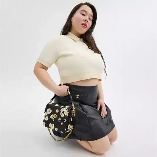 Crossbody Bag With Floral Print