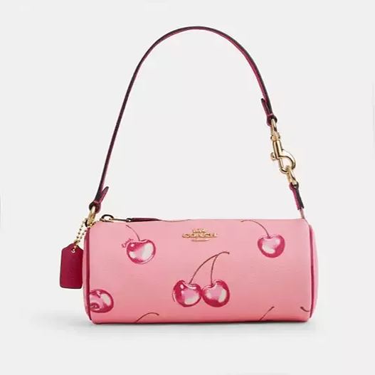 Coathtch  Barrel Bag With Cherry Print