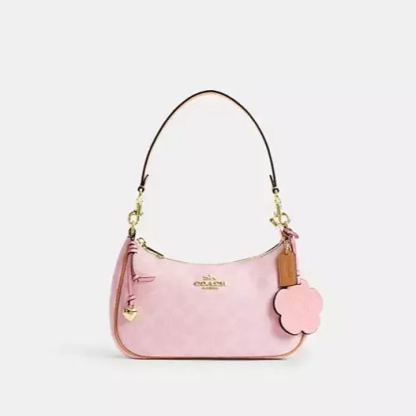 Teri Shoulder Bag In Signature Canvas With Charms