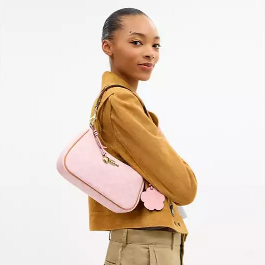 Teri Shoulder Bag In Signature Canvas With Charms