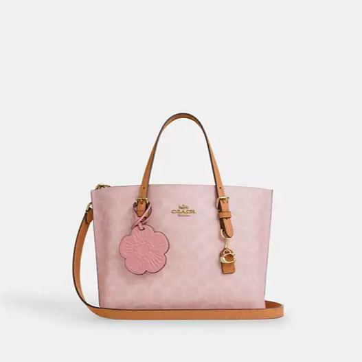 Mollie Tote Bag 25 In Signature Canvas With Charms